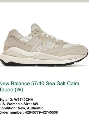 New Balance 57/40 Sea Salt Calm Taupe